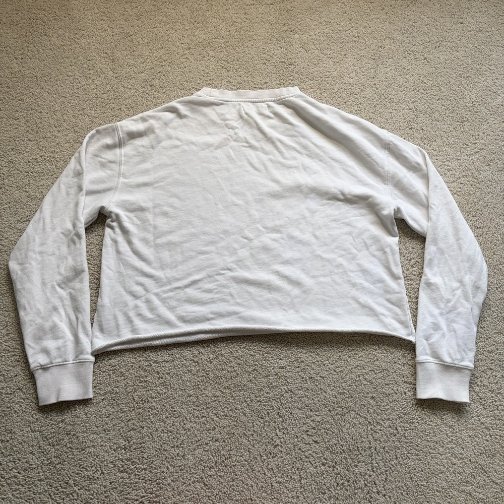 Spiritual Gangster Cropped Crewneck Sweatshirt Women's Medium White - Picture 5 of 9